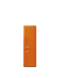 SMEG FAB32ROR5 FRIGO D ARANCIO ANNI 50 NF 60CM CERNIERE DX INVERTER 2