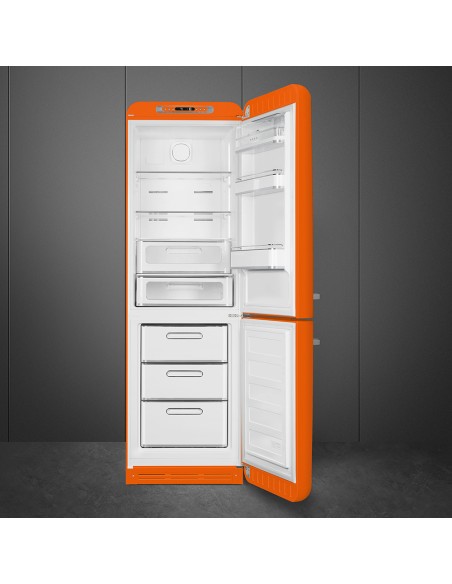 SMEG FAB32ROR5 FRIGO D ARANCIO ANNI 50 NF 60CM CERNIERE DX INVERTER