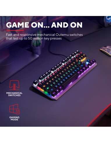 TRUST 24406 GXT 834 CALLAZ TASTIERA MECCANICA SLIM