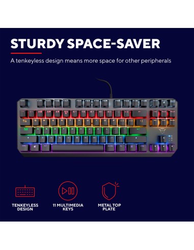 TRUST 24406 GXT 834 CALLAZ TASTIERA MECCANICA SLIM