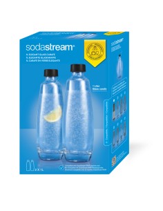 SODASTREAM 2270179 BOTTIGLIE BIPACK VETRO LAV.IN LVST PER GASATORE DUO 2