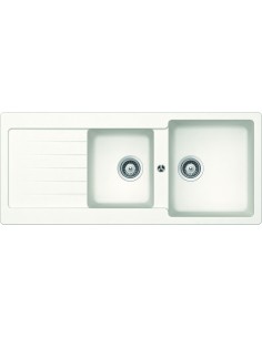 GLEMGAS LS2G16WH LAVELLO 116X50 2V +GOCC. BIANCO