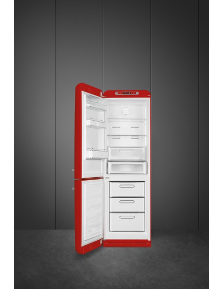 SMEG FAB32LRD5 COMB. D ANNI 50 NF  331LT INVERTER ROSSO CERNIERA SX