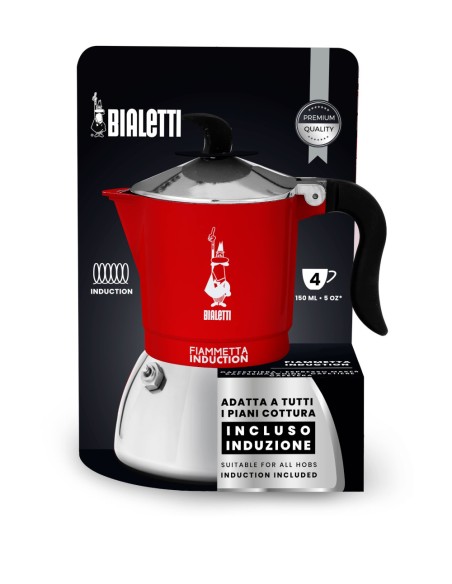 BIALETTI 7144 FIAMMETTA INDUZ. 4TZ ROSSA