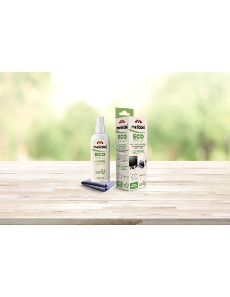 MELICONI ECO SPRAY SCHERMI 200ML + PANNO IN MICROFIBRA SENZA ALONI