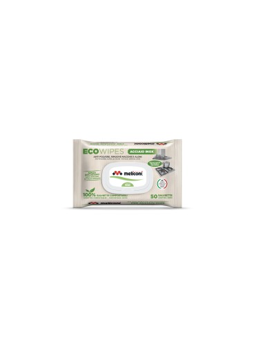 MELICONI ECO WIPES INOX 50 SALVIETTINE COMPOSTABILI DETERGENTI