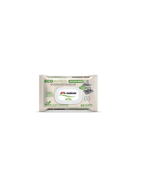 MELICONI ECO WIPES INOX 50 SALVIETTINE COMPOSTABILI DETERGENTI