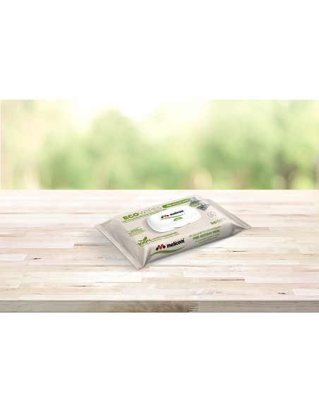 MELICONI ECO WIPES INOX 50 SALVIETTINE COMPOSTABILI DETERGENTI