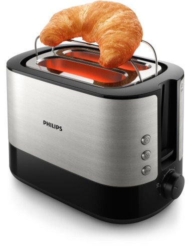 PHILIPS HD2639/90 TOSTAPANE 2 PINZESILVER/NERO