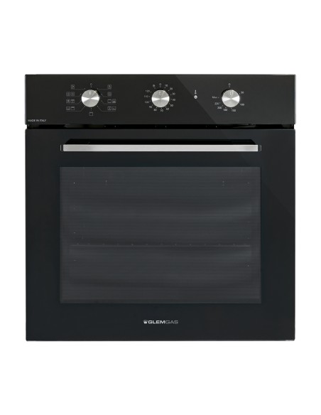 GLEMGAS GFX92BK-S6 FORNO CLASSE A   NERO LUCIDO 64LT