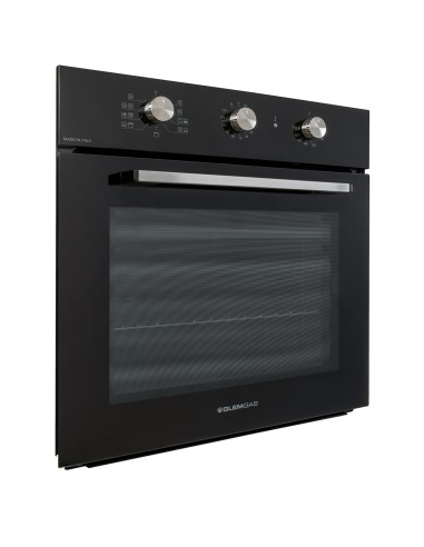GLEMGAS GFX92BK-S6 FORNO CLASSE A   NERO LUCIDO 64LT