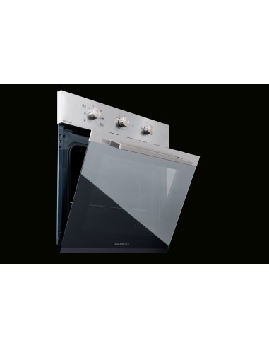 GLEMGAS GFX62IX-S3 FORNO CLASSE A  INOX 64LT GUIDE CROMATE LATERALI