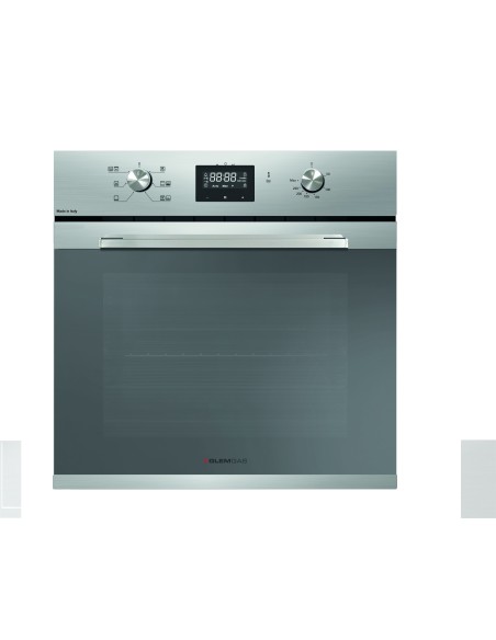 GLEMGAS GFX62IX-S3 FORNO CLASSE A  INOX 64LT GUIDE CROMATE LATERALI