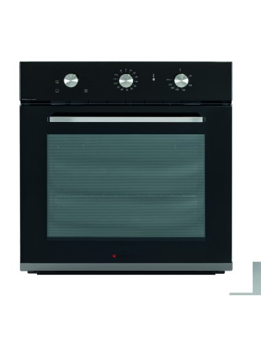 GLEMGAS GFX62BK-S3 FORNO CLASSE A  NERO LUCIDO 64LT GUIDE CROMATE LAT.