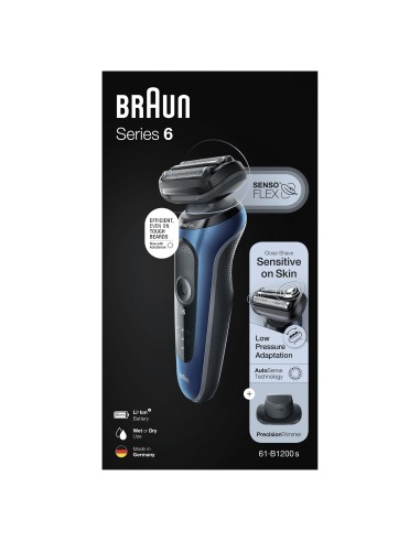 BRAUN SERIE 6 BLU 61-B1200S RASOIO