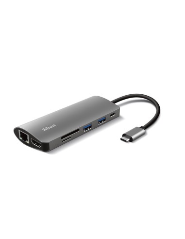 TRUST 23775 USB-C MULTIPORT ADAPTER 7IN1 DALYX ALUMINIUM