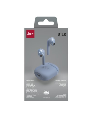 SBS TEJZEARTWSEARBTB AURICOLARI TWS BT 5.0 BASE 200MAH TOUCH BLU