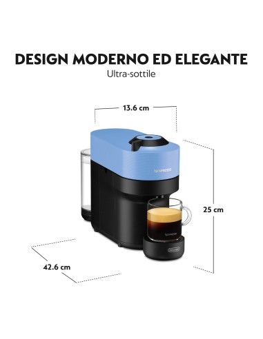 DE LONGHI ENV90.A  MACCHINA CAFFE' NESPRESSO VERTUO CELESTE
