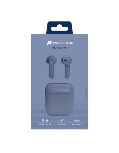 SBS MHTWSNUBOXBTB AURICOLARI TWS 300MAH BLU