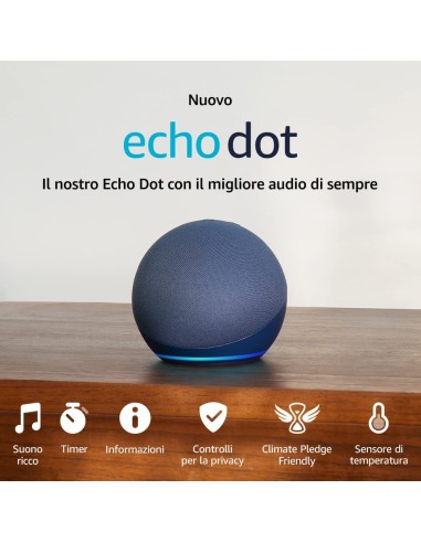 AMAZON ECHO DOT 5GEN BLU SMART SPEAKER
