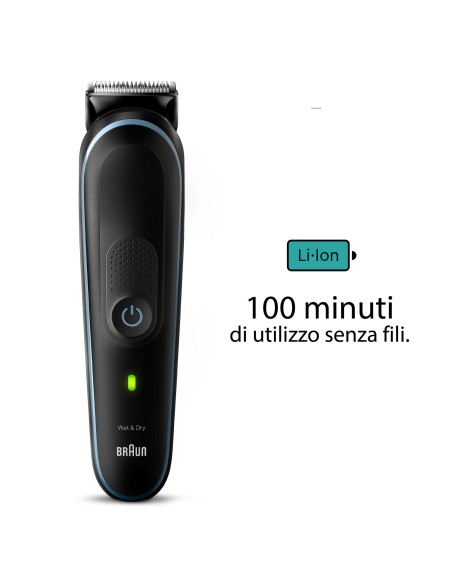 BRAUN MGK5411 MULTIGROOMING KIT    NERO