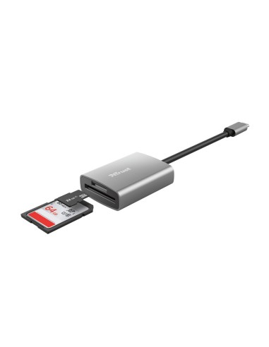 TRUST 24136 DALYX USB-C CARD READ READER IN ALLUMINIO
