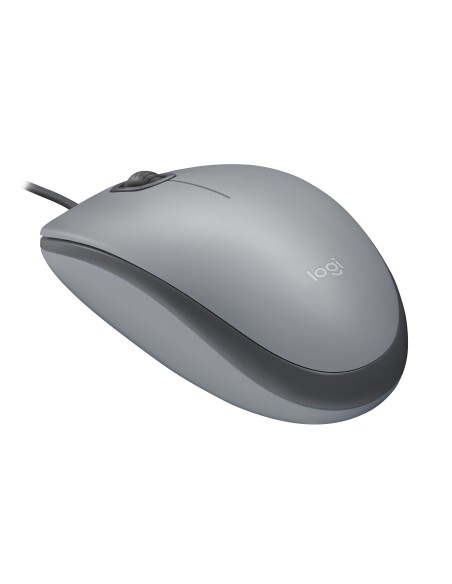 LOGITECH M110 GRIGIO MOUSE OTTICO SILENT CAVO 180CM 1000DPI 85G