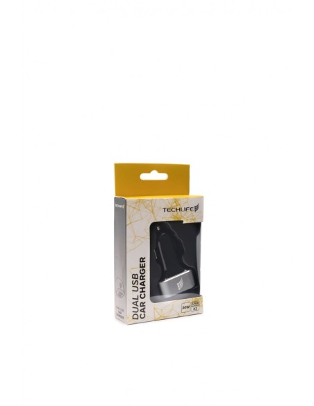 TECHLIFE TLMT0005 ALIMENTATORE AUTO 2XUSB 30W QUICK CHARGE 3.0