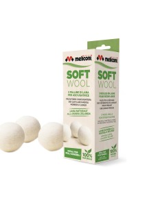 MELICONI SOFT WOOL 3PZ PALLINE LANA NATURALE PER ASCIUGATRICE 2