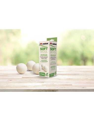MELICONI SOFT WOOL 3PZ PALLINE LANA NATURALE PER ASCIUGATRICE