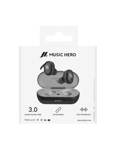 SBS MHTWSBUDBTK AURICOLARI BUDDIES TWS NERO