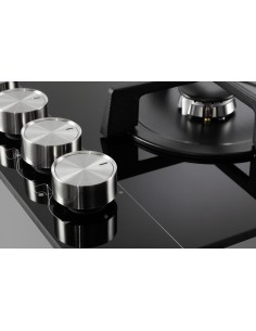 DE_LONGHI NSL460N P. COTT. 60CM GAS VETRO NERO 4F(1TC) GRIGLIE GHISA 2