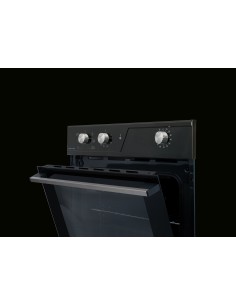 GLEMGAS GFR62BK-S3 FORNO CLASSE A  NERO LUCIDO 64LT GUIDE CROMATE LAT. 2