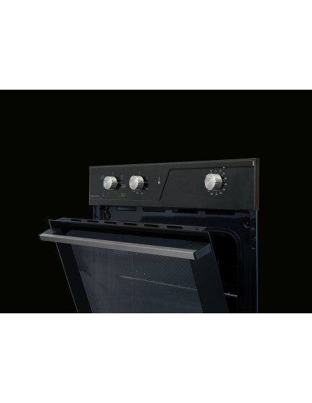 GLEMGAS GFR62BK-S3 FORNO CLASSE A  NERO LUCIDO 64LT GUIDE CROMATE LAT.