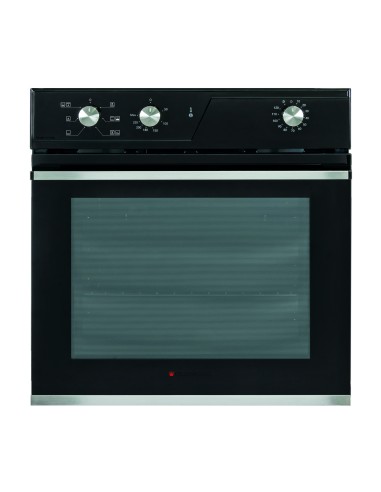 GLEMGAS GFR62BK-S3 FORNO CLASSE A  NERO LUCIDO 64LT GUIDE CROMATE LAT.