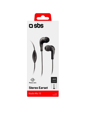 SBS TEINEARKL AURICOLARE IN-EAR TASTO RISP. NERO