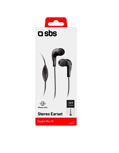 SBS TEINEARKL AURICOLARE IN-EAR TASTO RISP. NERO