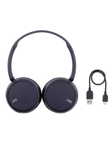 JVC HA-S36W BLU CUFFIE BT 5.1 PIEGHEVOLE CAVO DI RICARICA USB-C