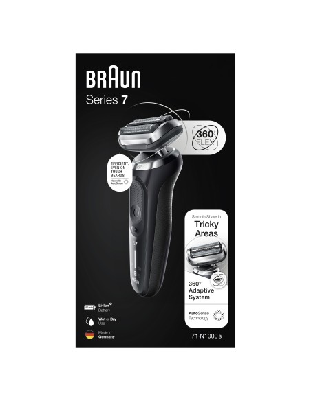BRAUN SERIE 7 NERO 71-N1000S RASOIO