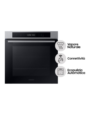 SAMSUNG NV7B4040VBS FORNO A+ 76L 60CM VAPORE WIFI INOX PULIZIA CATALIT