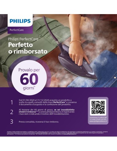 PHILIPS PSG6026/20 FERRO A CALDAIA 2400W 6,5 BAR VAPORE CONTINUO