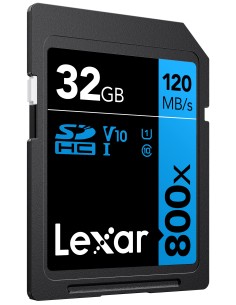 LEXAR SECURE DIGITAL 32GB 800X LETTURA 120MB/S - SCRITTURA 45MB/S V10 2