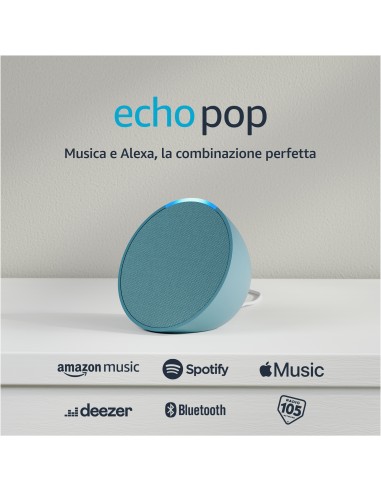 AMAZON ECHO POP VERDE PETROLIO SMART SPEAKER