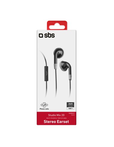 SBS TE0CSE41K AURICOLARE STEREO TASTO RISP. NERO