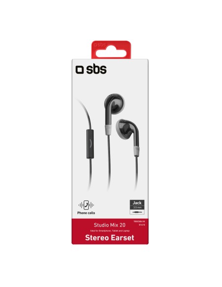 SBS TE0CSE41K AURICOLARE STEREO TASTO RISP. NERO