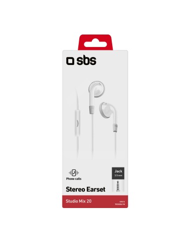 SBS TE0SSE41W AURICOLARE STEREO TASTO RISP. BIANCO