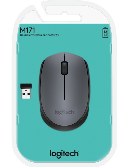 LOGITECH M171 NERO MOUSE WIRELESS 1000DPI 70,5G