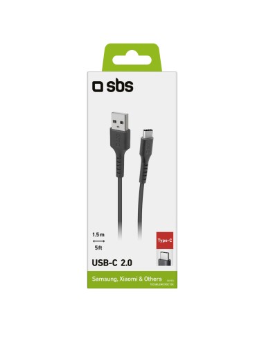 SBS TECABLEMICROC15K CAVO TYPE-C/USB 2.0 1,5M NERO