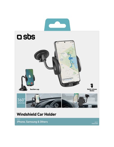 SBS TE0UCH20W SUPPORTO AUTO ORIENTABILE A VENTOSA