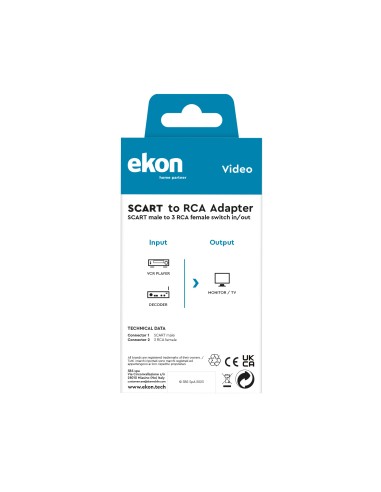 EKON 24898 ADATTATORE SCART/3RCA M/F